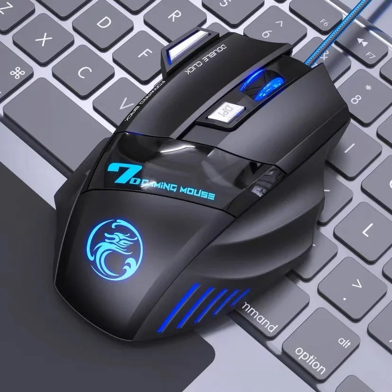 Mouse GAMER para JOGO computador 3200dpi com LED laser X7 USB Botões PROFISSIONAIS!